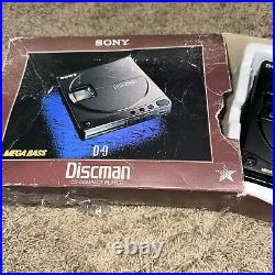 Vintage Sony D-9 Discman WithBox As Pictured Untested