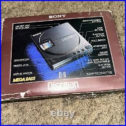 Vintage Sony D-9 Discman WithBox As Pictured Untested