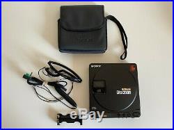 Vintage Sony D-99 Discman CD Walkman + Headphones MDR-A21 Tested Mint Cond