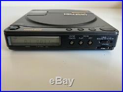 Vintage Sony D-99 Discman CD Walkman + Headphones MDR-A21 Tested Mint Cond
