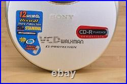 Vintage Sony D-VJ85 Portable Video CD Player, G Protection