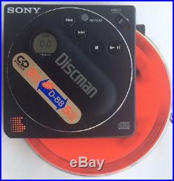 Vintage Sony Discman 3 5 CD Player D-88 with Battery Pack BP-2 For Restoration