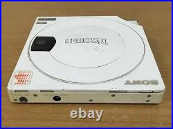 Vintage Sony Discman D-10/D-100 Adapter RARE CD Player Japan Metal White