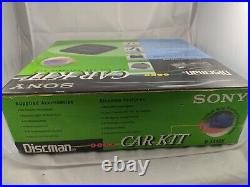 Vintage Sony Discman D-141CK Car Kit 1994 CD Player Mega Bass Sealed With Cap