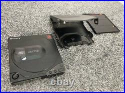 Vintage Sony Discman D-15 D-150 Hardcase+ Bp 100 Compact Disc 1988 Schwarz
