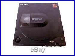 Vintage Sony Discman D-15 Portable CD Player & CMP AS-IS Untested PARTS #5107