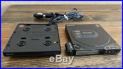 Vintage Sony Discman D-15 Portable CD Player with CPM-200P Power Dock Parts Repair