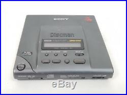 Vintage Sony Discman D-303 Portable CD Player with Case for Parts or Repair