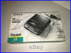 Vintage Sony Discman D-34 CD Player NEW IN BOX