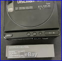 Vintage Sony Discman D-T4 FM/AM CD Player Tested and Working