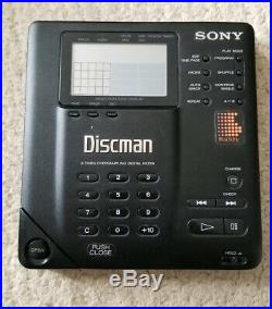 Vintage Sony Discman Portable CD Compact Disc Player D-35 JAPAN D-350 Metal