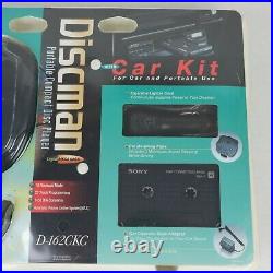 Vintage Sony Discman Portable Compact Disc Player D-162CK withCar Kit New Sealed