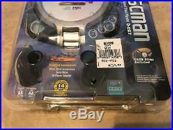 Vintage Sony Diskman Portable CD Player Bundle ESP2 D-EG7 NEW Factory sealed