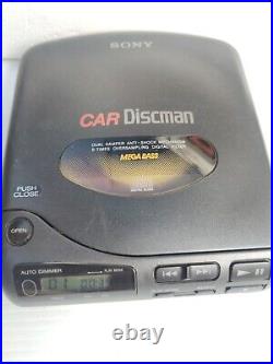 Vintage Sony Japan D-802K Car Discman CD Walkman Player Works Great! No Manual