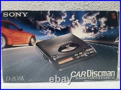 Vintage Sony Japan D-808K Car Discman CD Walkman Player in Box Untested