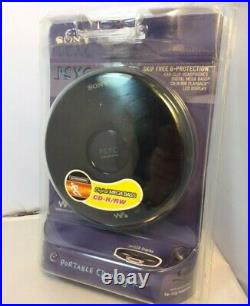 Vintage Sony PSYC CD Walkman Portable CD Player Black (D-EJ010)