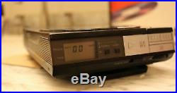 Vintage Sony Portable Compact Disc CD Player Model D-5 & Ac-d50 Charger