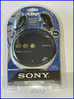 Vintage Sony Psyc CD Walkman D-EJ360 Personal Player Blue 2003 Headphones Sealed