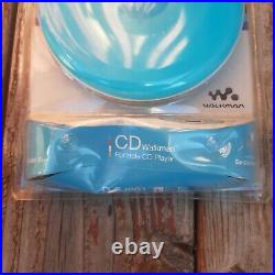 Vintage Sony Walkman D-EJ001 Blue Skip Free G-Protection Personal CD Player NEW