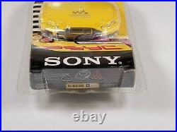 Vintage Sony Walkman Portable CD Player D-E220 ZEST YELLOW- ESP Max New Sealed