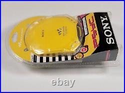 Vintage Sony Walkman Portable CD Player D-E220 ZEST YELLOW- ESP Max New Sealed