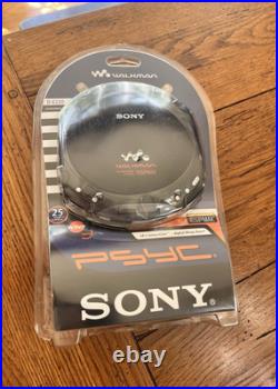 Vintatge 2001 Sony Walkman Esp Max Portable CD Player Black D-e220 Sealed Rare