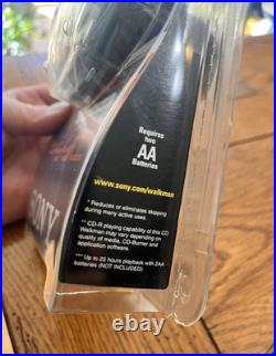 Vintatge 2001 Sony Walkman Esp Max Portable CD Player Black D-e220 Sealed Rare
