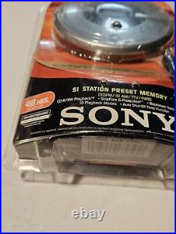 Vtg Sony D-FJ200 CD Player Walkman Radio FM/AM/TV Built-in Synthesized Tuner NOS