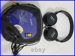 Vtg Sony Walkman ESP Max D-E350 CD-R/RW Blue Portable CD Player Tested Working