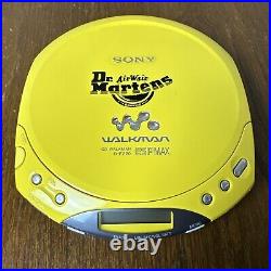 Yellow Sony D-E220 Walkman ESPMAX Dr. Martens AirWair ULTRA RARE